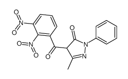 4-(2,3-dinitrobenzoyl)-5-methyl-2-phenyl-4H-pyrazol-3-one Structure