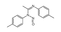 N,N'-bis(4-methylphenyl)-N-nitrosoethanimidamide Structure
