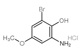 2-amino-6-bromo-4-methoxyphenol hydrochloride Structure