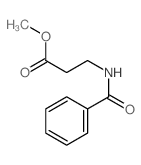 N-苯甲酰基-beta-丙氨酸甲酯结构式