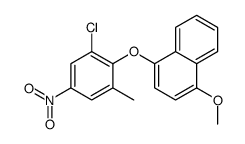 1-(2-chloro-6-methyl-4-nitrophenoxy)-4-methoxynaphthalene Structure