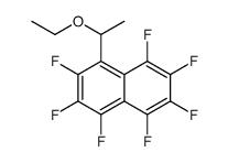 1-(1-ethoxyethyl)-2,3,4,5,6,7,8-heptafluoronaphthalene结构式