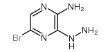 2-氨基-5-溴-3-肼基吡嗪结构式