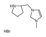 1-methyl-3-[[(2S)-pyrrolidin-2-yl]methyl]-1,2-dihydroimidazol-1-ium,bromide Structure