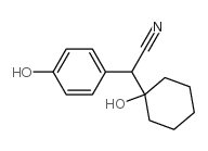 2-(1-hydroxycyclohexyl)-2-(4-hydroxyphenyl)acetonitrile Structure