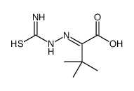 2-(carbamothioylhydrazinylidene)-3,3-dimethylbutanoic acid Structure