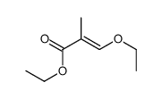 3-乙氧基-2-甲基-2-丙烯酸乙酯结构式