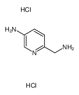 6-(氨基甲基)吡啶-3-胺二盐酸结构式