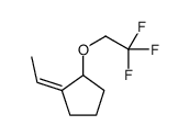 1-ethylidene-2-(2,2,2-trifluoroethoxy)cyclopentane结构式