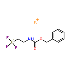 N-[2-(三氟硼烷基)乙基]氨基甲酸钾苄酯结构式