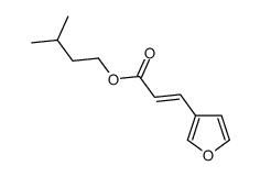 3-methylbutyl 3-(3-furyl)acrylate structure