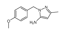 1-(4-甲氧基苄基)-3-甲基-1H-吡唑-5-胺结构式