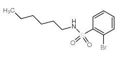 2-溴-N-己基苯磺酰胺结构式