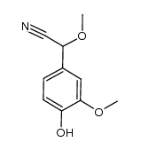 2-(4-hydroxy-3-methoxyphenyl)-2-methoxyacetonitrile结构式