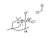 fac-[1,1,1-tris((dimethylphosphino)methyl)ethane]chromium(III) chloride*methylene chloride Structure