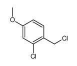 2-chloro-1-(chloromethyl)-4-methoxybenzene Structure