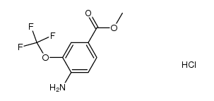 4-amino-3-(trifluoromethoxy)benzoic acid methyl ester hydrochloride Structure