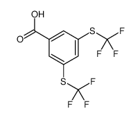 3,5-Bis(trifluoromethylthio)benzoic acid结构式