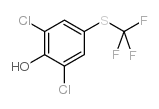 2,6-二氯-4-(三氟甲基硫代)苯酚结构式