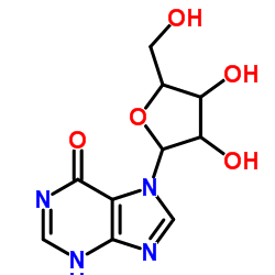 6H-Purin-6-one,7-a-D-arabinofuranosyl-1,7-dihydro- Structure