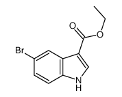 5-溴吲哚-3-羧酸乙酯结构式