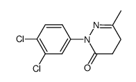 4,5-dihydro-6-methyl-2-(3,4-dichlorophenyl)-3(2H)-pyridazinone Structure
