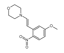(E)-5-methoxy-2-nitro-β-morpholinestyrene Structure