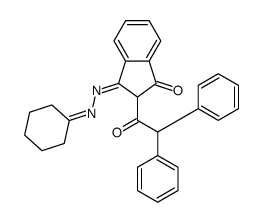 2-Diphenylacetyl-3-(cyclohexyl-hydrazono)indan-1-one Structure