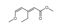 (2E,4Z)-methyl 3-ethyl-5-methoxypenta-2,4-dienoate Structure
