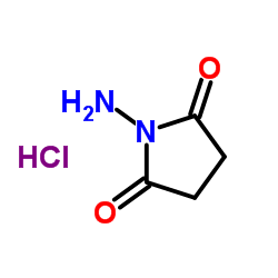 1-Amino-2,5-pyrrolidinedione hydrochloride (1:1) Structure