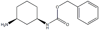 benzyl N-[(1R,3S)-3-aminocyclohexyl]carbamate Structure