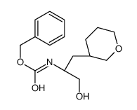 ((s)-1-羟基-3-((r)-四氢-2H-吡喃-3-基)丙烷-2-基)氨基甲酸苄酯结构式