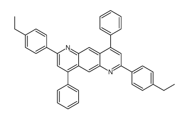 2,7-二(4-乙基苯基)-4,9-二苯基吡啶并[2,3-G]喹啉结构式