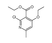 ethyl 2-chloro-4-ethoxy-6-methylpyridine-3-carboxylate Structure
