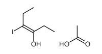 acetic acid,4-iodohex-3-en-3-ol Structure