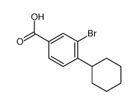 3-Bromo-4-cyclohexylbenzoic acid Structure
