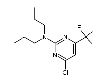 4-Chloro-2-N,N-di-n-propylamino-6-trifluoromethylpyrimidine Structure