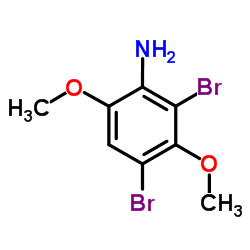 2,4-Dibromo-3,6-dimethoxyaniline结构式