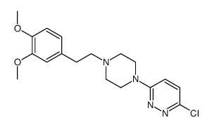 3-chloro-6-[4-[2-(3,4-dimethoxyphenyl)ethyl]piperazin-1-yl]pyridazine Structure