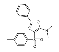 N,N-dimethyl-4-(4-methylphenyl)sulfonyl-2-phenyl-1,3-oxazol-5-amine Structure
