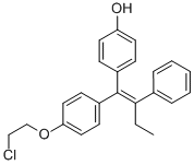 (E/E)-1-[4-(2-Chloroethoxy)phenyl]-1-(4-hydroxyphenyl)-2-phenyl-1-butene结构式