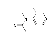 N-(2-iodophenyl)-N-(prop-2-ynyl)acetamide Structure