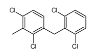1,3-dichloro-4-[(2,6-dichlorophenyl)methyl]-2-methylbenzene结构式