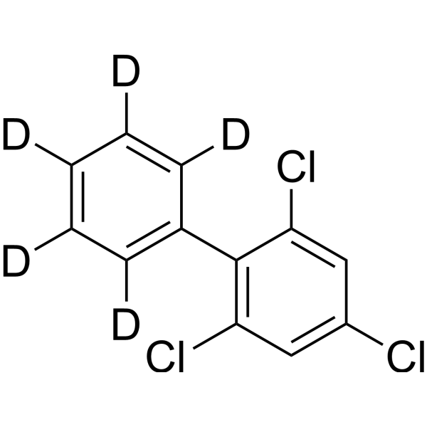 2,4,6-Trichlorobiphenyl-2′,3′,4′,5′,6′-d5 Structure