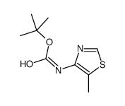 tert-butyl N-(5-methyl-1,3-thiazol-4-yl)carbamate结构式