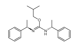 O-isobutyl-N,N'-di-α-(R)-phenylethylisourea Structure