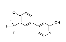 4-[4-methoxy-3-(trifluoromethyl)phenyl]-1H-pyridin-2-one结构式