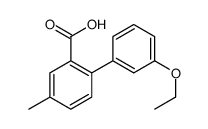 2-(3-ethoxyphenyl)-5-methylbenzoic acid结构式