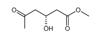 (R)-methyl 3-hydroxy-5-oxohexanoate结构式