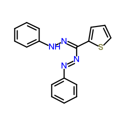 1,5-二苯基-3-(2-噻吩基)甲臜结构式